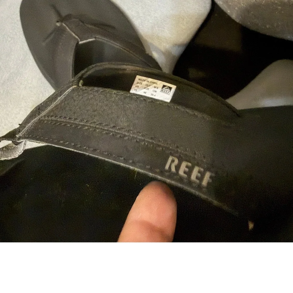 Reef Cushion Mens Black Flip Flop Sandals Thong Synthetic Size 13 D-25 CLC